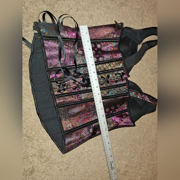 NWOT/Women's multicolor lace up shapewear tank corset/ - Picture 8 of 14